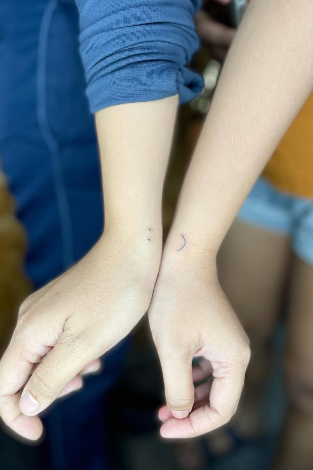 Matching Smile Tattoo for Couples Matching Smile Tattoo for Couples