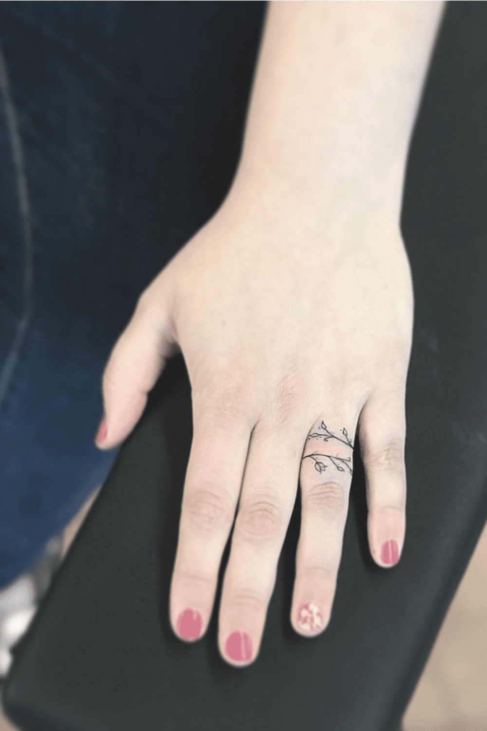 wedding ring tattoo for women