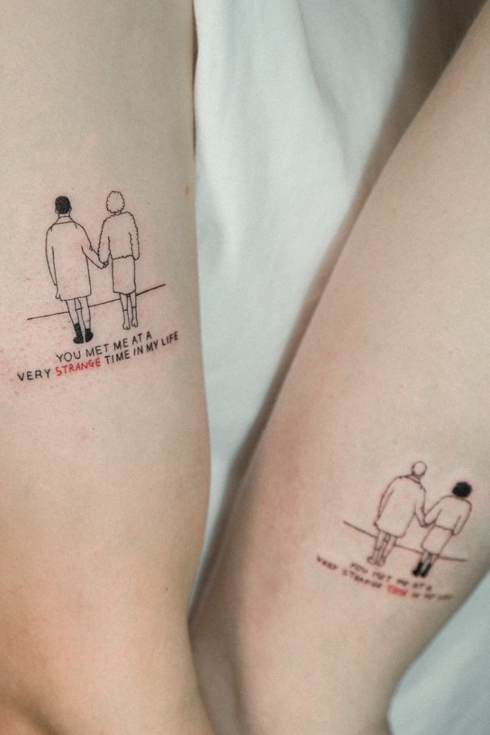 Fight club couple tattoo Fight club couple tattoo